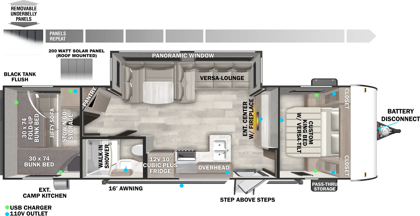 2025 Salem Cruise Lite Northwest 273QBXL Floorplan - Forest River RV